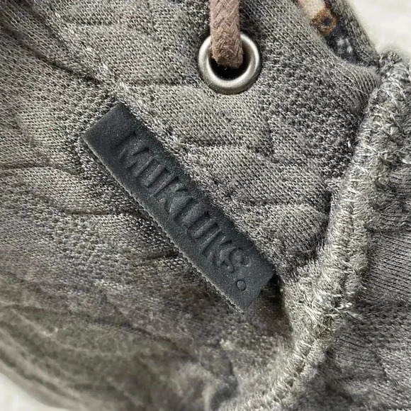 Muk Luks Faux‎ Fur Insole Pull on Boots Womens 7.5 Gray Knit Memory Foam Bootie - Picture 6 of 11